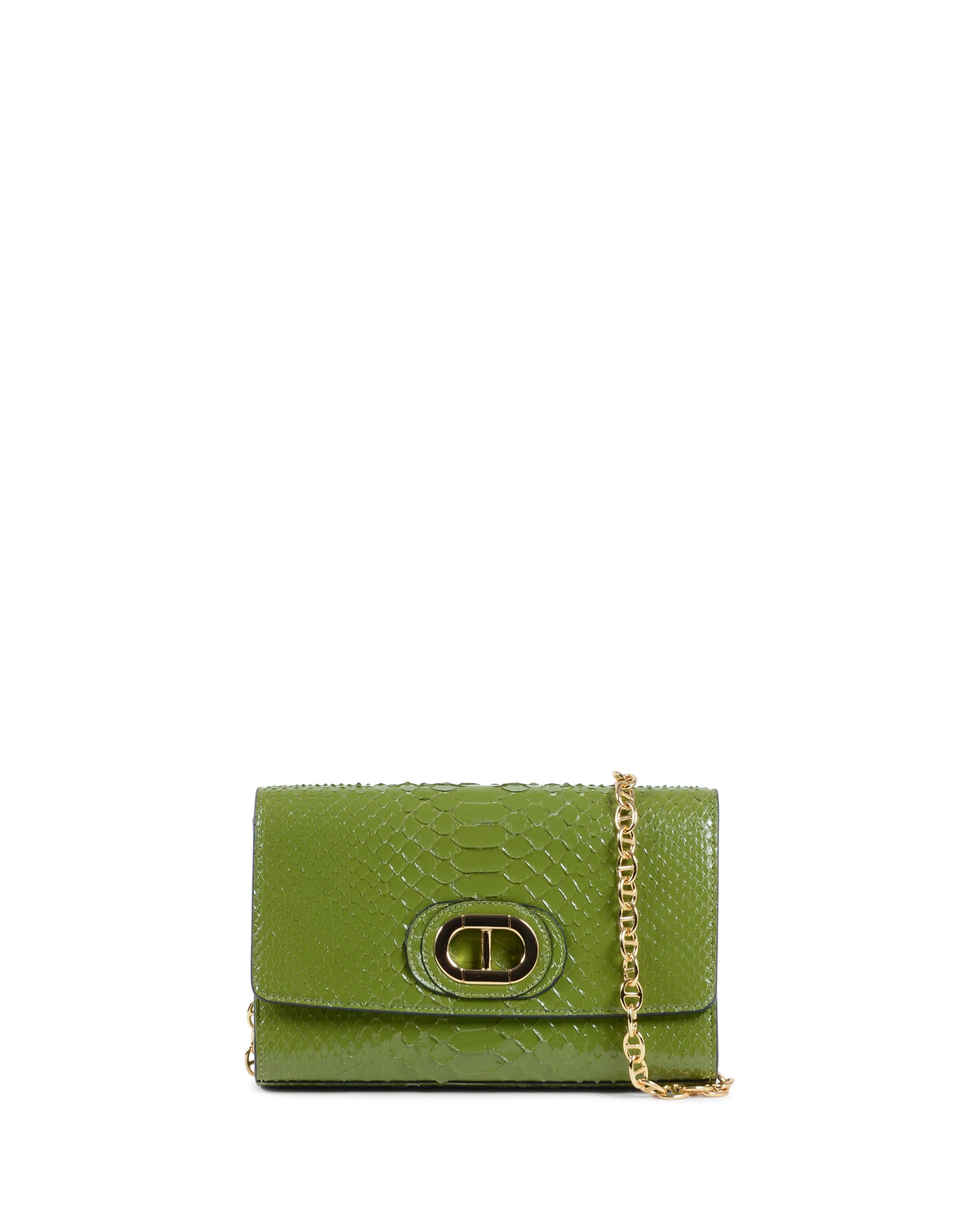 PB03 CLUTCH SMALL PITONE VERDE