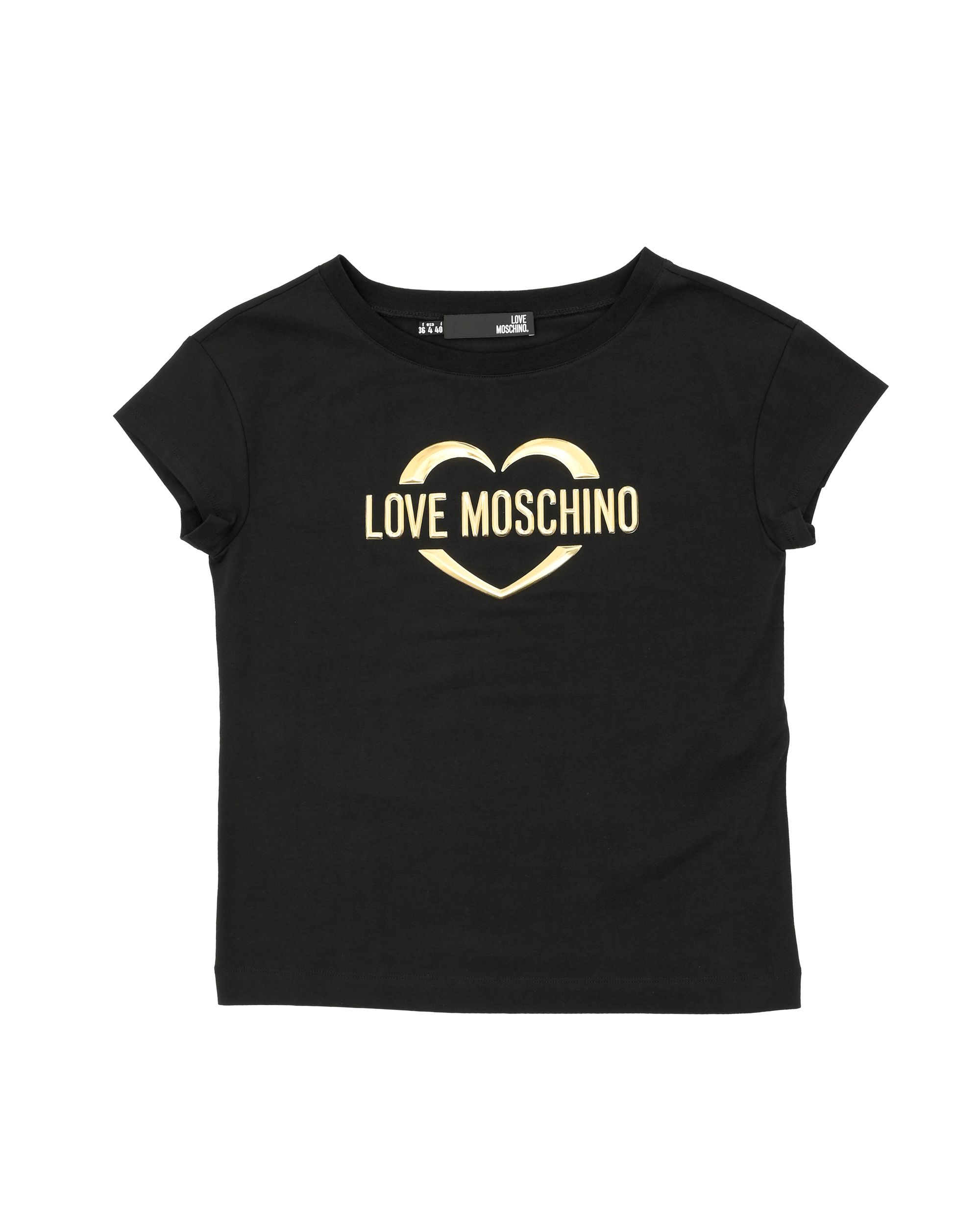 T shirt Donna Love Moschino W 4 F30 2R E 1951 C74 BLACK