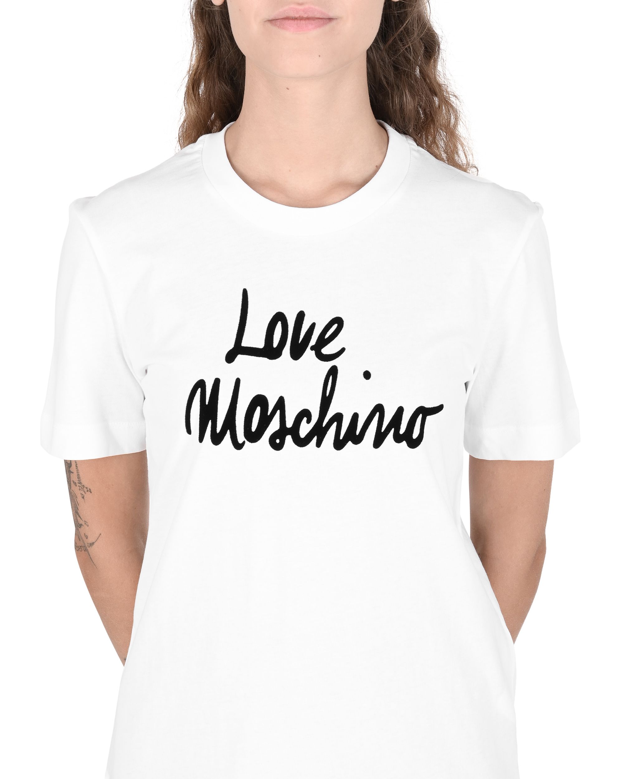 Love Moschino T Shirt Femme W 4 H06 18 M 3876 A00 OPTICAL WHITE